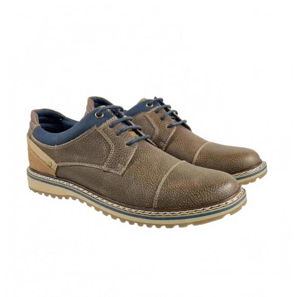 Freeman Jason Brown Oxford Shoes 1921 Men's Size 13W - Picture 1 of 7
